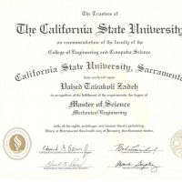 مدرک فوق لیسانس دکتر وحید توکلی زاده